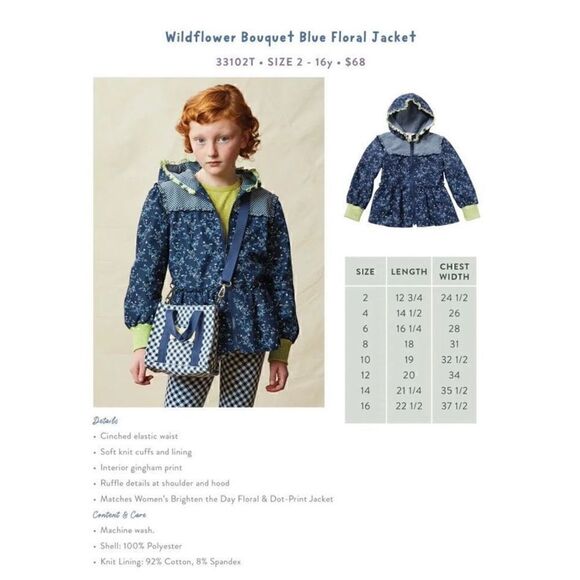 Matilda Jane Wildflower Bouquet Jacket size 10 - Picture 2 of 7